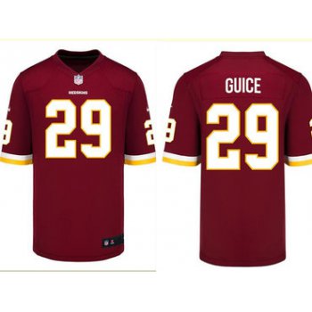 Nike Washington Redskins #29 Derrius Guice Red 2018 NFL Draft Pick Elite Jersey