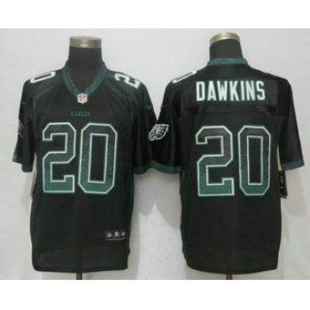 Men's Philadelphia Eagles #20 Brian Dawkins Black Drift Stitched NFL Nike Fashion Jersey