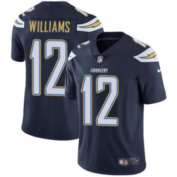 Nike San Diego Chargers #12 Mike Williams Navy Blue Team Color Men's Stitched NFL Vapor Untouchable Limited Jersey