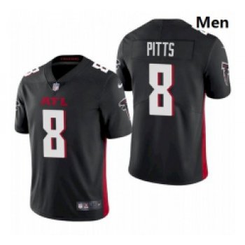 Men Atlanta Falcons #8 Kyle Pitts Black 2021 Draft Jersey