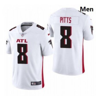 Men Atlanta Falcons #8 Kyle Pitts White 2021 Draft Jersey