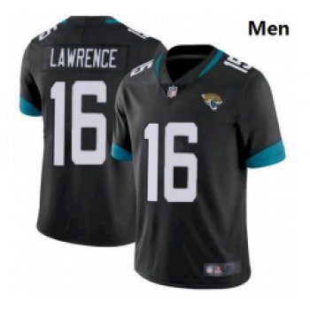 Men Jacksonville Jaguars #16 Trevor Lawrence Black 2021 Draft Jersey