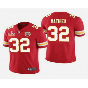 Men's Kansas City Chiefs #32 Tyrann Mathieu Red 2021 Super Bowl LV Vapor Untouchable Stitched Nike Limited NFL Jersey