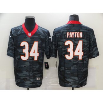 Men's Chicago Bears #34 Walter Payton 2020 Camo Limited Stitched Nike NFL Jersey