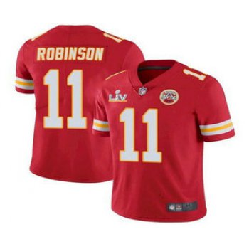 Men's Kansas City Chiefs #11 Demarcus Robinson Red 2021 Super Bowl LV Limited Stitched NFL Jersey