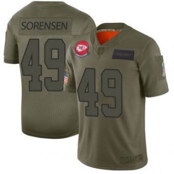 Men's Kansas City Chiefs #49 Daniel Sorensen 2019 Salute to Service Jersey - Limited Camo