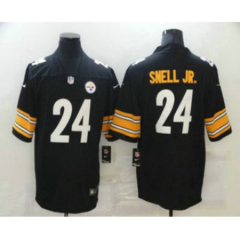 Men's Pittsburgh Steelers #24 Benny Snell Jr. Black 2017 Vapor Untouchable Stitched NFL Nike Limited Jersey