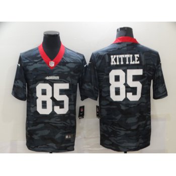 Men's San Francisco 49ers #85 George Kittle 2020 Camo Limited Stitched Nike NFL Jersey