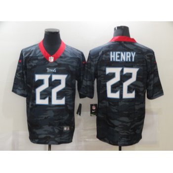 Men's Tennessee Titans #22 Derrick Henry 2020 Camo Limited Stitched Nike NFL Jersey