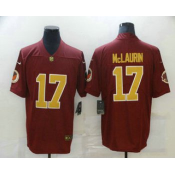 Men's Washington Redskins #17 Terry McLaurin Red With Gold 2017 Vapor Untouchable Stitched NFL Nike Limited Jersey