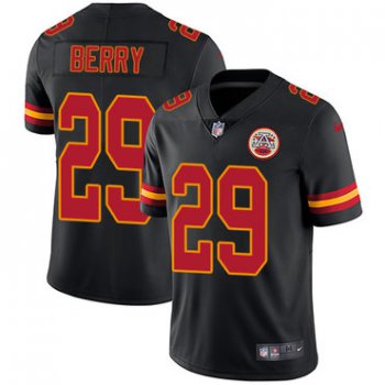 Nike Kansas City Chiefs #29 Eric Berry Black Men's Stitched NFL Limited Rush Jersey