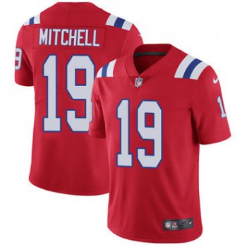 Nike New England Patriots #19 Malcolm Mitchell Red Alternate Men's Stitched NFL Vapor Untouchable Limited Jersey