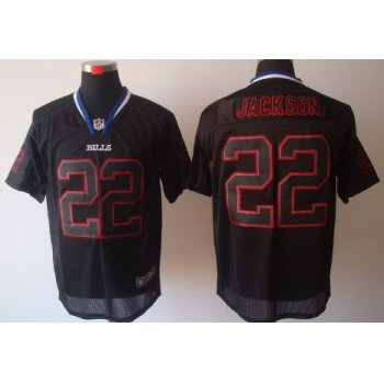 Nike Buffalo Bills #22 Fred Jackson Light Out Black Elite Jersey