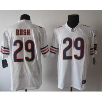 Nike Chicago Bears #29 Michael Bush White Limited Jersey