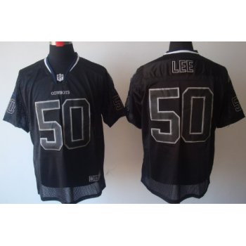 Nike Dallas Cowboys #50 Sean Lee Lights Out Black Elite Jersey