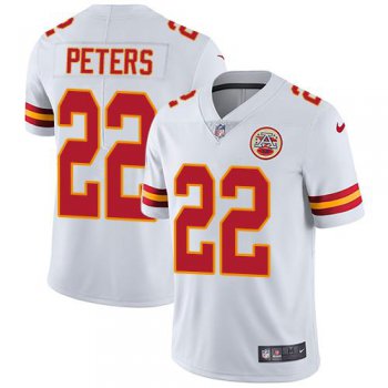 Nike Kansas City Chiefs #22 Marcus Peters White Men's Stitched NFL Vapor Untouchable Limited Jersey