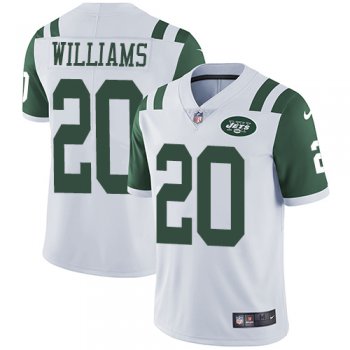 Nike New York Jets #20 Marcus Williams White Men's Stitched NFL Vapor Untouchable Limited Jersey