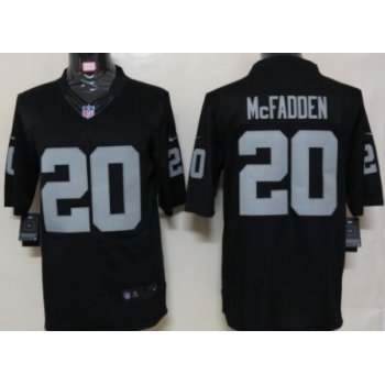 Nike Oakland Raiders #20 Darren McFadden Black Limited Jersey