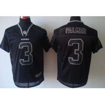 Nike Oakland Raiders #3 Carson Palmer Lights Out Black Elite Jersey