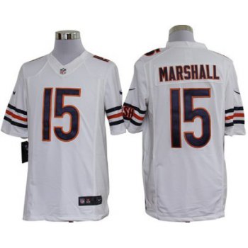 Nike Chicago Bears #15 Brandon Marshall White Limited Jersey