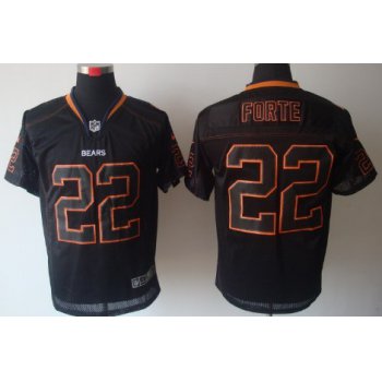 Nike Chicago Bears #22 Matt Forte Lights Out Black Elite Jersey