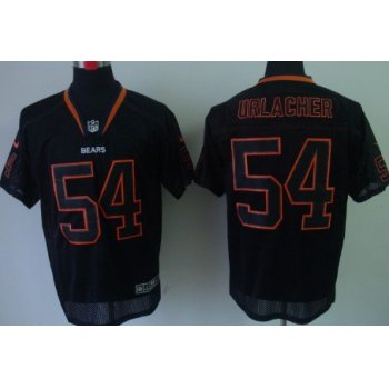 Nike Chicago Bears #54 Brian Urlacher Lights Out Black Elite Jersey