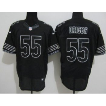 Nike Chicago Bears #55 Lance Briggs Black Elite Jersey