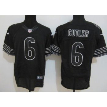 Nike Chicago Bears #6 Jay Cutler Black Elite Jersey