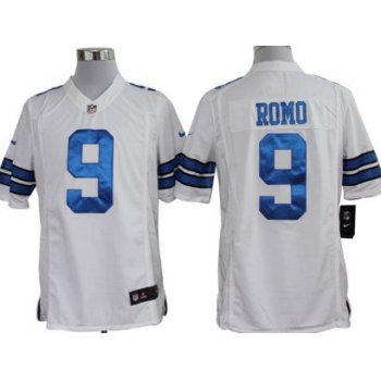 Nike Dallas Cowboys #9 Tony Romo White Limited Jersey