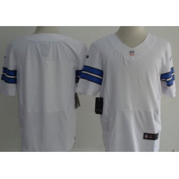 Nike Dallas Cowboys Blank White Elite Jersey