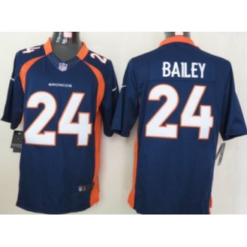 Nike Denver Broncos #24 Champ Bailey Blue Limited Jersey