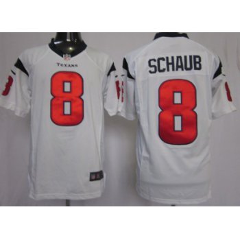 Nike Houston Texans #8 Matt Schaub White Limited Jersey