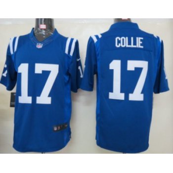 Nike Indianapolis Colts #17 Austin Collie Blue Limited Jersey