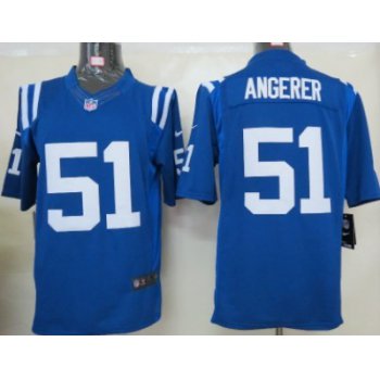 Nike Indianapolis Colts #51 Pat Angerer Blue Limited Jersey