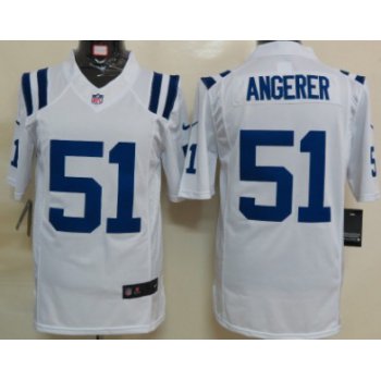 Nike Indianapolis Colts #51 Pat Angerer White Limited Jersey