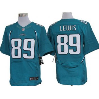 Nike Jacksonville Jaguars #89 Marcedes Lewis Green Elite Jersey