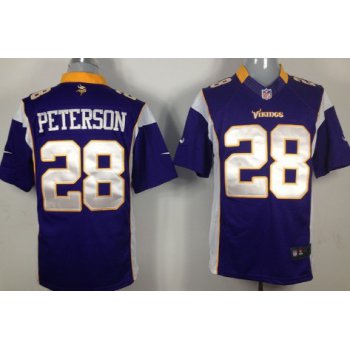 Nike Minnesota Vikings #28 Adrian Peterson Purple Limited Jersey