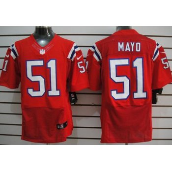 Nike New England Patriots #51 Jerod Mayo Red Elite Jersey