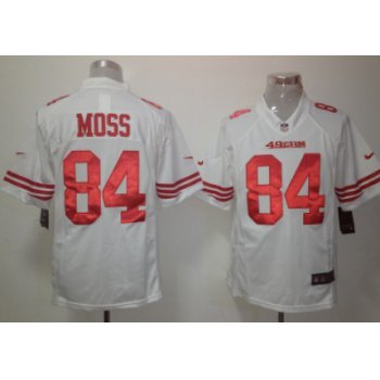 Nike San Francisco 49ers #84 Randy Moss White Limited Jersey