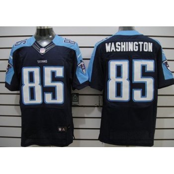 Nike Tennessee Titans #85 Nate Washington Navy Blue Elite Jersey