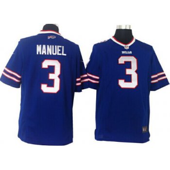 Nike Buffalo Bills #3 EJ Manuel 2013 Light Blue Game Jersey