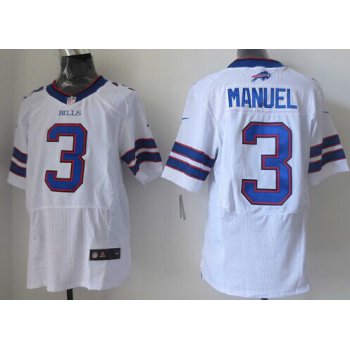 Nike Buffalo Bills #3 EJ Manuel 2013 White Elite Jersey