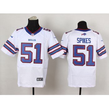 Nike Buffalo Bills #51 Brandon Spikes 2013 White Elite Jersey