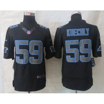 Nike Carolina Panthers #59 Luke Kuechly Black Impact Limited Jersey