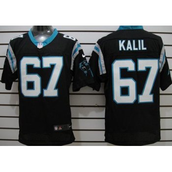 Nike Carolina Panthers #67 Ryan Kalil Black Elite Jersey