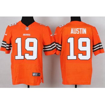 Nike Cleveland Browns #19 Miles Austin Orange Elite Jersey