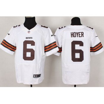 Nike Cleveland Browns #6 Brian Hoyer White Elite Jersey