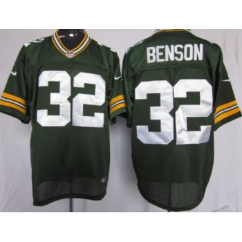 Nike Green Bay Packers #32 Cedric Benson Green Elite Jersey