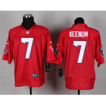 Nike Houston Texans #7 Case Keenum 2014 QB Red Elite Jersey