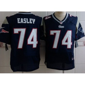 Nike New England Patriots #74 Dominique Easley Blue Elite Jersey